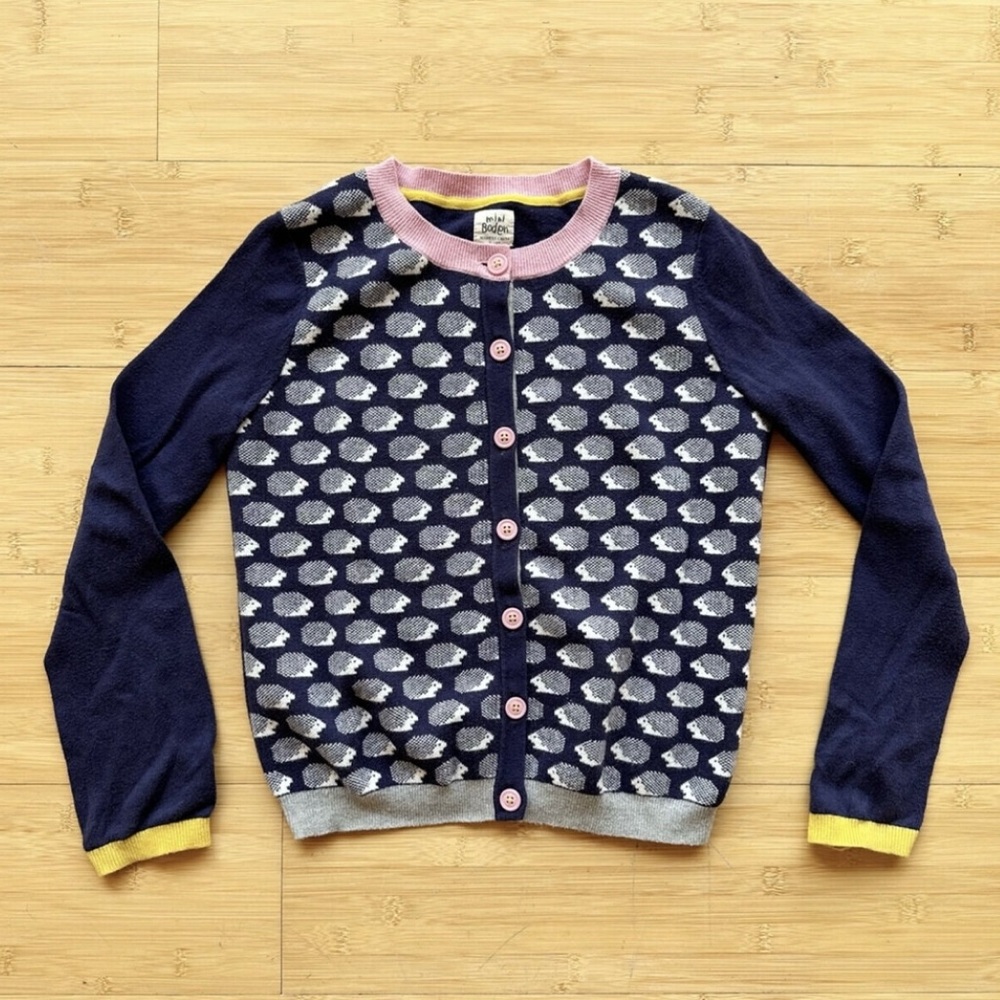 Mini Boden Hedgehog Cardigan